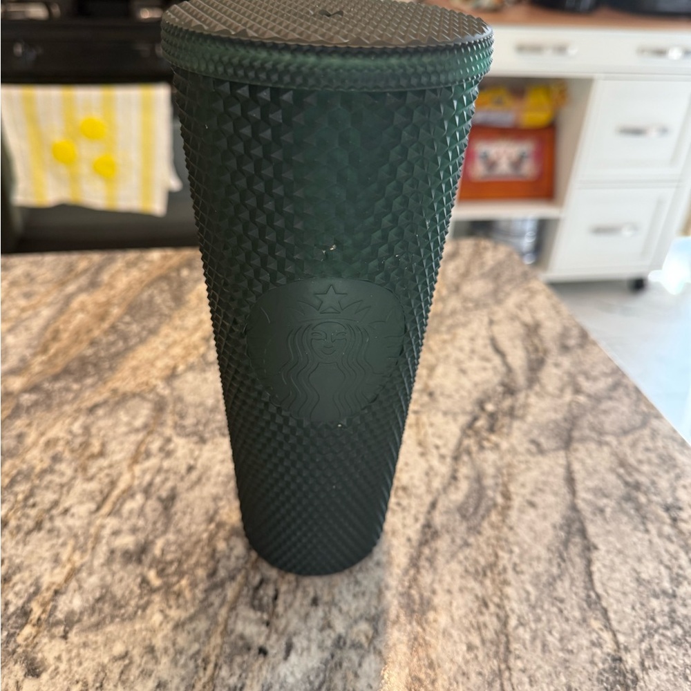 Starbucks Dark Green Textured Tumbler